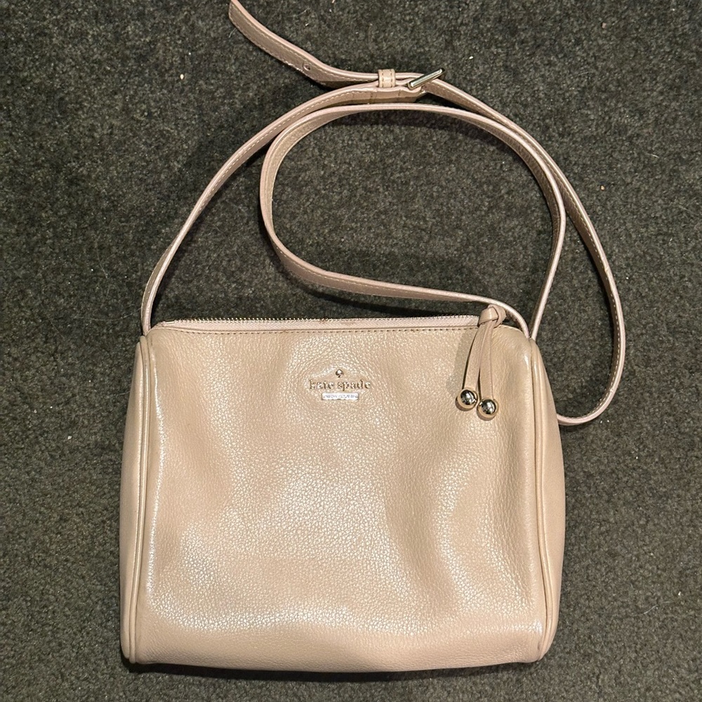 Kate Spade nude leather crossbody